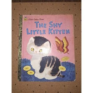 The Shy Little Kitten Little Golden Book 50th Anniversary 1991 Gustaf Tenggren